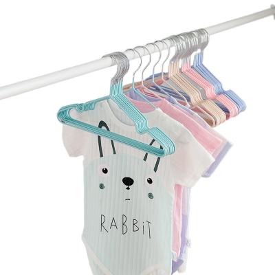 China Modern Non-Slip Outdoor Notched Grooved Me KNOWS Kids PVC Metal Hanger for sale