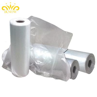 China Modern Customized Size Laundry Use In Dustproof Roll I KNOW Garment Cover Plastic Bag for sale