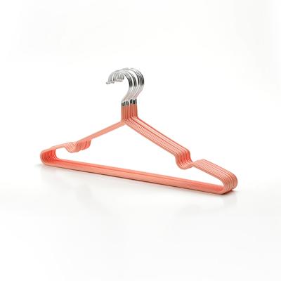 China New Modern Material Anti-Slip Durable Waterproof I KNOW PVC Coated Metal Hanger for sale