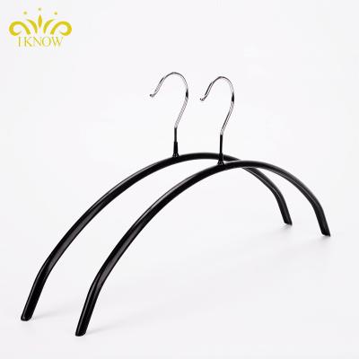 China Modern Multifunctional China Hot Selling I KNOW Non-slip PVC Coated Metal Round Clothes Hanger for sale