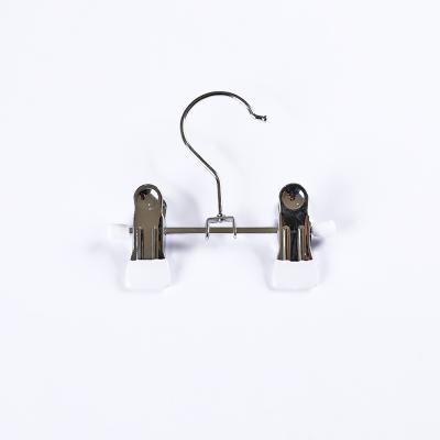 China Modern Daily Use Multifunctional I KNOW Adjustable Metal Brief Hooks Hanger With Clips for sale