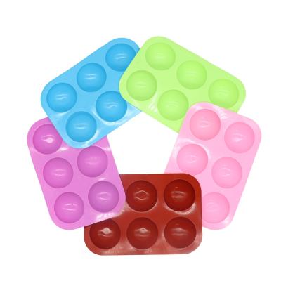 China Modern Simplicity BQW Silicone 6 Piece DIY Cake Mold Fashion Chocolate Mold Creative Cake Pudding Mold for sale