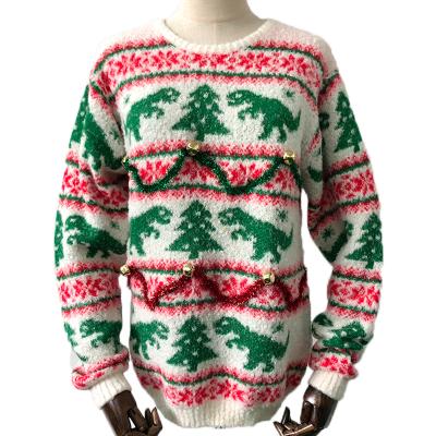 China Temperament Swap Crewneck 2022 Unisex Adult Knitted Christmas Jumper Custom Pullover Ugly Christmas Sweater for sale