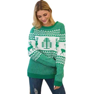 China 2021 BQW Sweater Factory Custom Ugly Winter Women Knitted Sweater Christmas S for sale