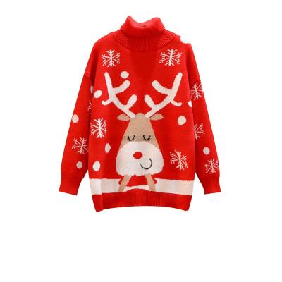 China 2021 Wholesale BQW Women's Snowflake Long Sleeve Ugly Christmas Sweaters One Size for sale