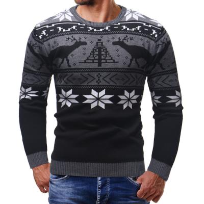 China Male 2021 BQW Men's New Products Thicken XL Christmas Fawn Sweater Men's Long Sleeve Sweater for sale