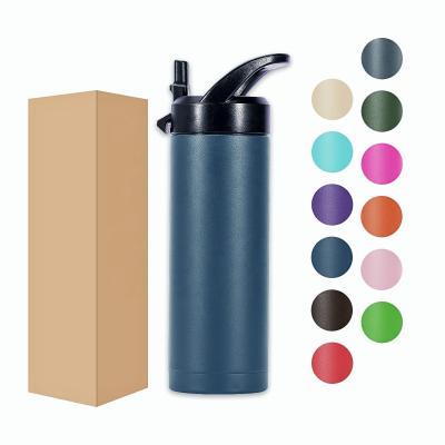 China Wholesale Sustainable Double Wall Insulated Vacuum Thermos Hot Water Flask Sustainable Stainless Steel Sport Water Bottle for sale