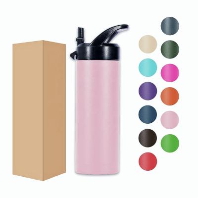 China Personalized Viable Customized Branded Insulated Double Wall Sport Water Bottle Viable Thermal Flask for sale