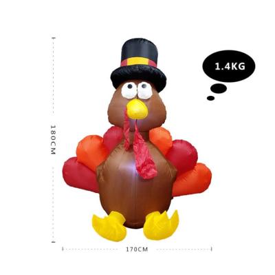 China Polyester Thanksgiving Turkey comes with a glowing inflatable LED pattern for sale