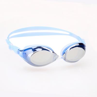 China Custom Logo And Color Fashion Sports Waterproof Adult Swimming Goggles Anti-fog Silicone Eyecup PC Glasses Sports Glasses for sale