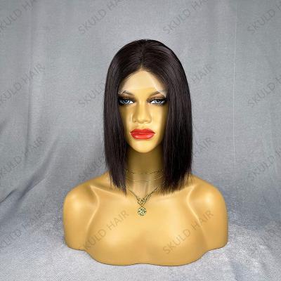 China Wave Skuld Silky Straight Short Bob Wigs Brazilian Human Hair Bob Wig Drop Shipping Wholesale for sale