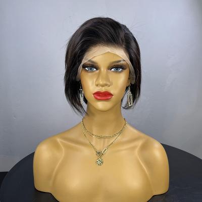 China FRENCH LOOP Skuld Short Hair Wigs 13x4 Lace Front Wigs Brazilian Human Hair Wigs Wholesale Drop Shipping for sale