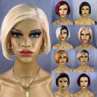 China Short Pixie Cut Wigs 13x4 Lace Frontal Wigs Skuld Short Pixie Wigs For Black Women for sale