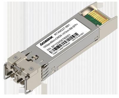 China ZR Gigabit Ethernet 10GBASE CWDM SFP+ Optical Transceiver Tx1470-1610nm/Rx1260-1620nm 80km Module for sale