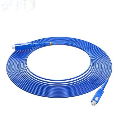 China MM SC LC FC Double Core Braid Patch Cable Single Duplex FTTX 2.0 Single Mode Armored Fiber Optic Patch Cord for sale