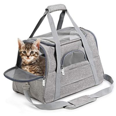 China Soft Breathable Cat Backpack High Quality Carry Bag Pet Carrier Shoulder Bag Cat Dog Pet Bag Carrier Travel Breathable for sale