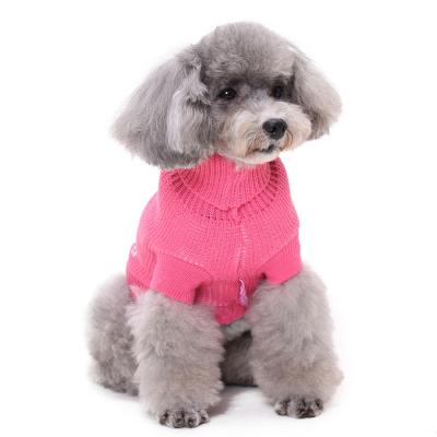 China Keep Mini Winter Warm Girl Dog Cute Sweater New Style Hot Selling Luxury Designer Pet Clothes for sale