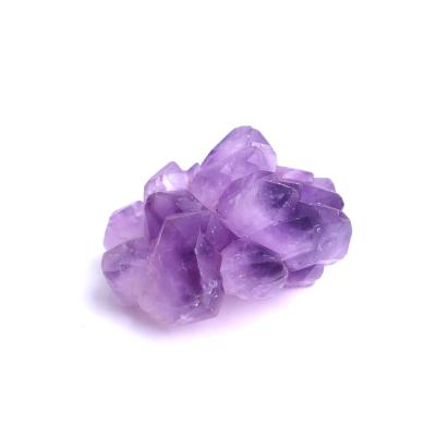 China China Natural Rough Specimen Gravel Crystal Cluster Vug Rock Purple Amethyst Flower Irregular Ore for sale