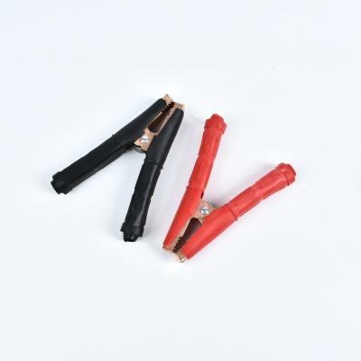 China Car 1pair Car Alligator Clips Battery Clamps Crocodile Clip Red Black Positive Negative for sale