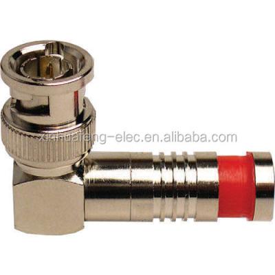 China Right Angle RF Compression BNC Connector for sale