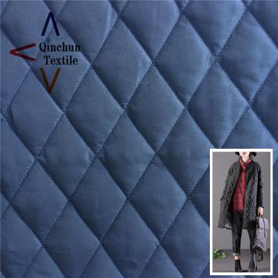 China Double Side Design Tear-Resistant Polyester Diamond Quilting Fabric For Jacket for sale