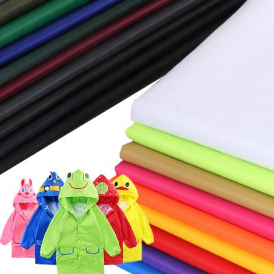 China Waterproof 100 Polyester PVC Taffeta Coating Fabric For Raincoat for sale