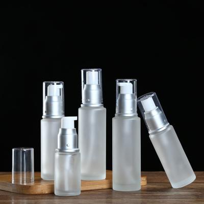 China Personal Care Factory Prodcued Wholesale Cosmetics Creams Glass Bottles And Jars for sale