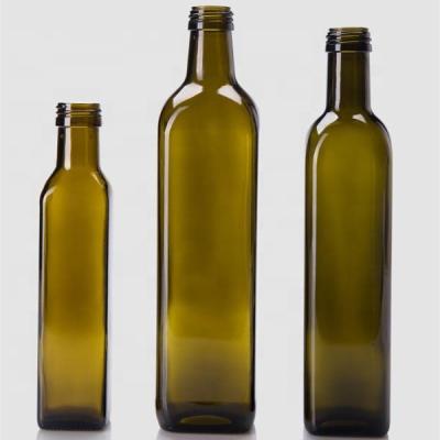 China Household products olive oil favored by customers empty marasca olive oil glass bulk bottles 100ml 150ml 250ml 500ml 750ml 1l for sale