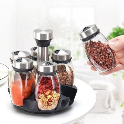 China Sustainable Factory Produced Wholesale Glass Seasoning Spice Bottle / Jar / Container / Storage Spice Tank for sale