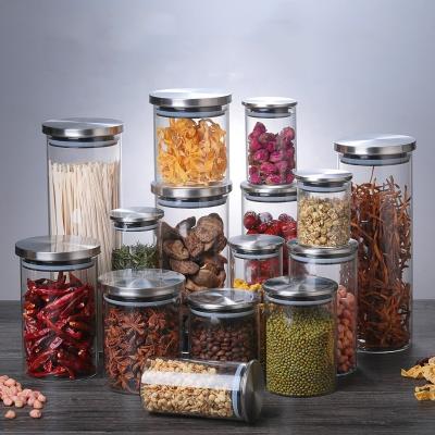 China Wholesale Kitchen Borosilicate Glass Heatable Factory Produced Food Storage Jar for sale