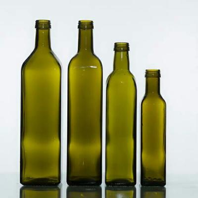 China Oil Factory Produced Factory Price Square High Quality Oil Olive Glass Bottle for sale