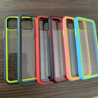 China Fanshion New Fashion Shadow Anti-fall Case For OPPO A79/F5 Color Clash Button Acrylic 2 in-1Phone Case for sale