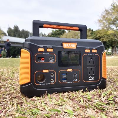 China Portable Solar Generator 307Wh USB Charging Power Station 300W Type-C Backup 60w Palladium Lithium Battery For Outdoor Picnic for sale