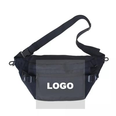 China Custom Logo Unisex Street Fashion Hip Hop Waterproof Custom Style Men's Trunk Bags Mens Sling Reflective Casual Shoulder Bag for sale