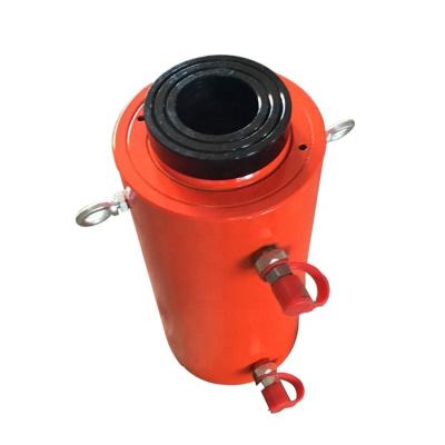 China Wholesale Acting Heavy Duty Hollow Double Port Port Hydraulic Cylinder For Mining Industry > 50T for sale