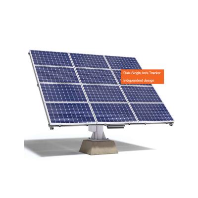 China Wholesale 6Kw Anodized Aluminum Panel PV Structure 5Kw Axis Mini Sun Panel Trackers Price Home Solar System Tracker Kit for sale