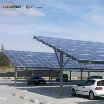 China Aluminum Alloy Commercial Solar Parking Lot Aluminum Structurewith Racking System for sale