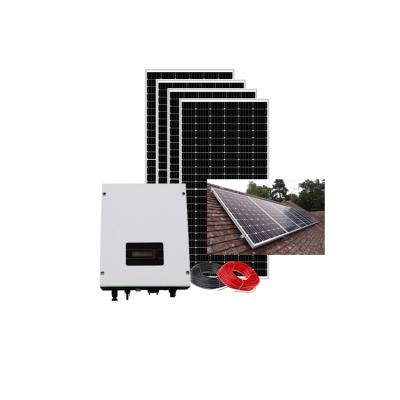 China Home Power 4Kw 20Kw 30Kw 5Kw Panels 15Kw High Quality Full Set Complete Hybrid Home Solar System for sale