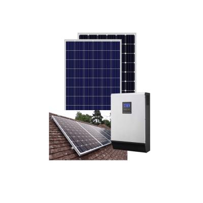 China Home 3Kw 6Kw 20Kw Panel Power Inverter Power 3 Kw 5Kw 10Kw Full Design Hybrid Solar System For Home for sale