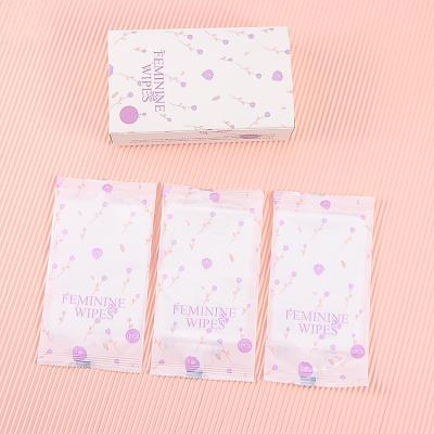 China Hot Sales Skin-Friendly Yoni Wipes Feminine Hygiene Single Wipes For Women Cleansing Feminine Wipes for sale