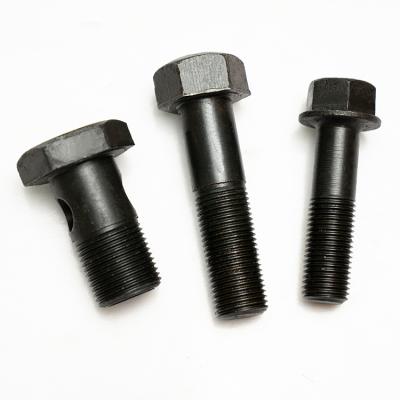 China M12*45Mm Regular Hexagonal Flat Iron Hex Head Security Screw Self Reversing Screw for sale