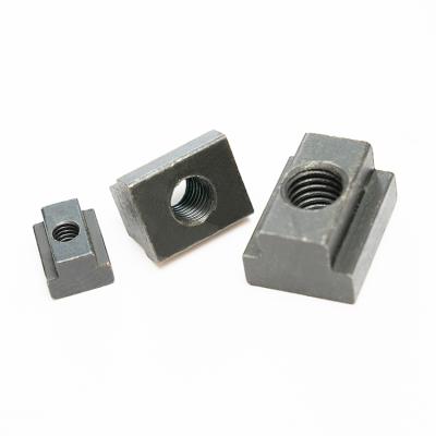 China Chinese Heavy Industry Supplier Industrial T-Nut 45# Square Sliding T-Slot Steel Nut Falling In T-Nut for sale