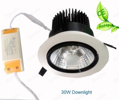 China COB LED  Recessed Downlight 20W 30W Adjustable Angle For Lotte Shop Brightness Lamp for sale