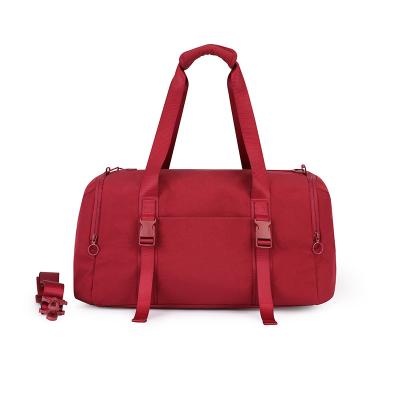 China Lady Worthfind Waterproof Sport Casual Duffel Bag Women Solid Color Fashion Zipper Duffle Bag Nylon Duffel Bag for sale