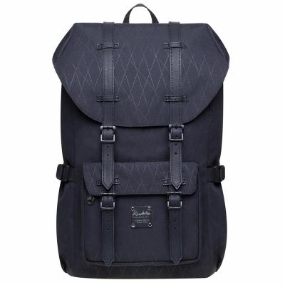 China Polyester Blended Outdoor Laptop Backpack , Shoulder Schoolbags Support Fits 15