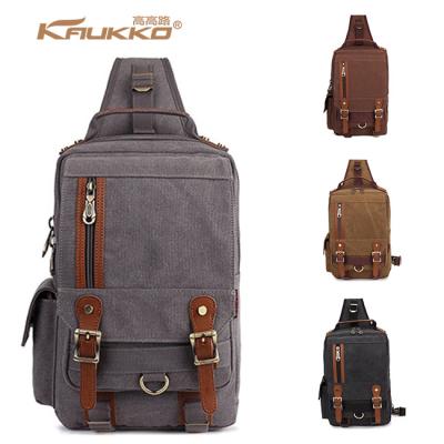 China Custom Canvas Messenger Bags Canvas Shoulder Bags Chest Bag Cross - Body In China for sale