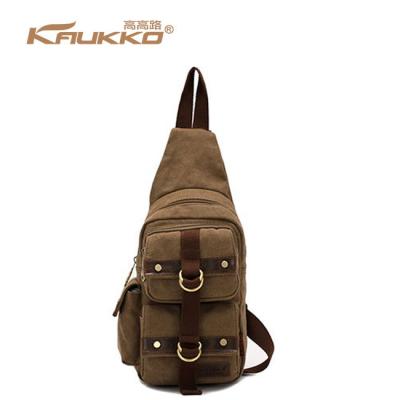 China Wholesale Canvas Sports Chest Bag Canvas Messenger Bag Men Shoulder Package Bag for sale