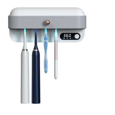 China 2021 Cutting Edge 4 in 1 Box 230*104*88.5mm Refillable Toothbrush Storage and Sterilizer UV-C Light Holder Sanitizer Toothbrush for sale