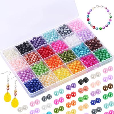 China DIY Jewelry Making Amazon Slots 1680 Pcs AB Shining 15 Round Bead Box Set Colors For DIY Jewelry Making for sale