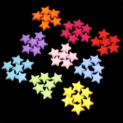 China Head to jewely Wholesale DIY Bracelet Colorful Candy 14mm Plastic Acrylic Beads 9mm For Jewelry Making DIY Star Shape Beads for sale